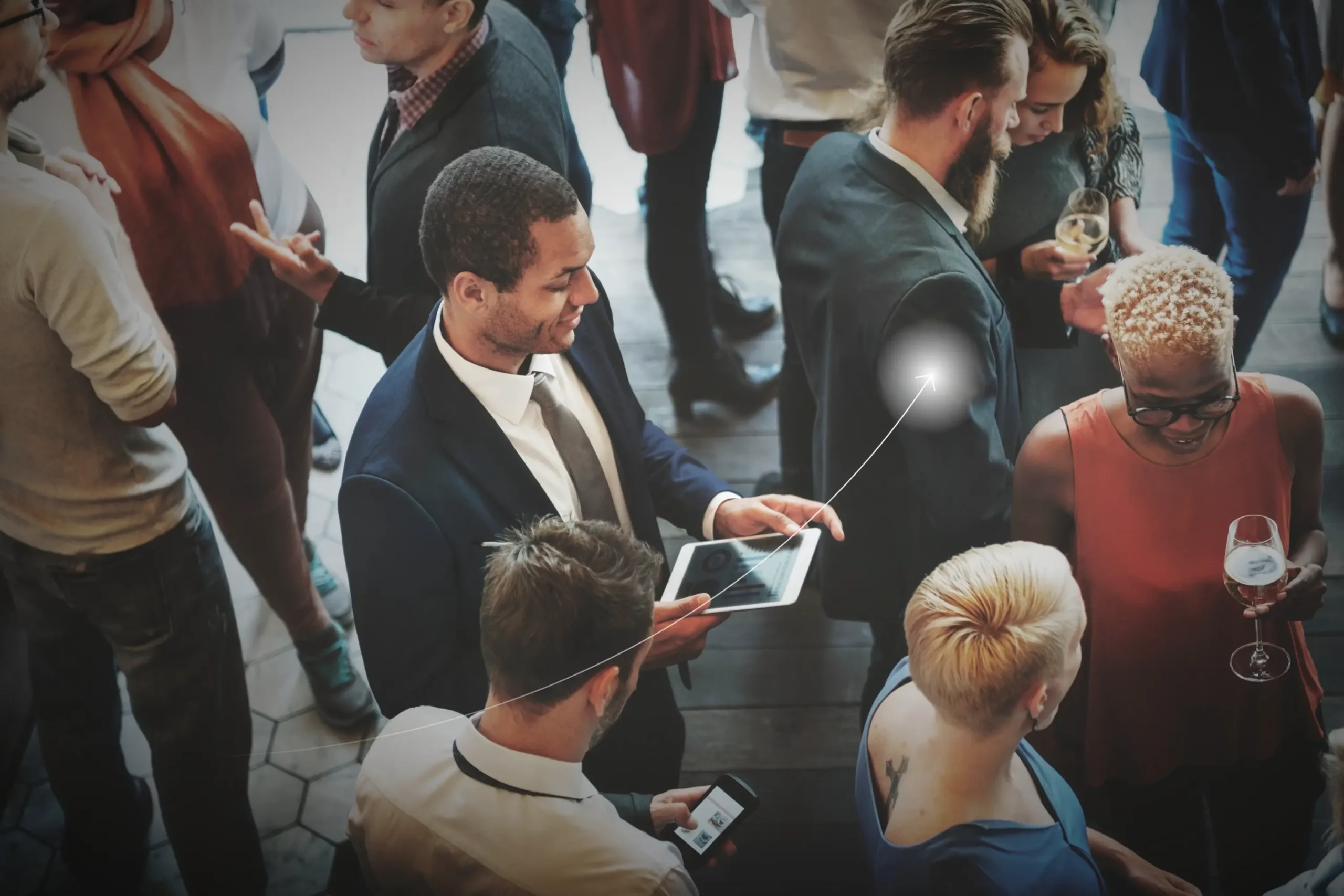 אנשי עסקים מבט מלמעלה